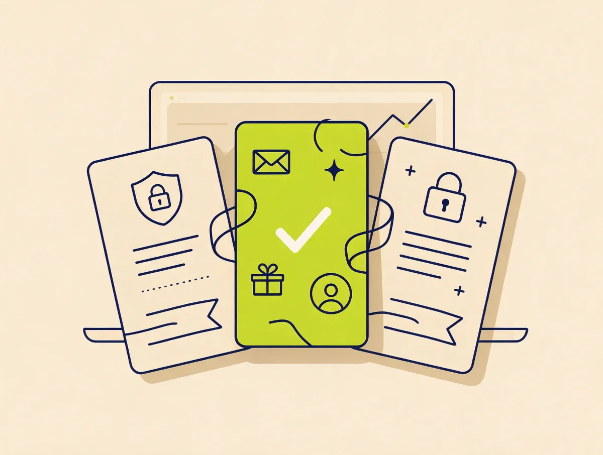 Three loan cards with one highlighted and checked, representing a payday loan request through Covero